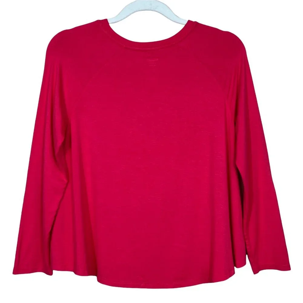 Old‎ Navy A-Line Tunic Top Blurred Red Girl’s Large/10-12